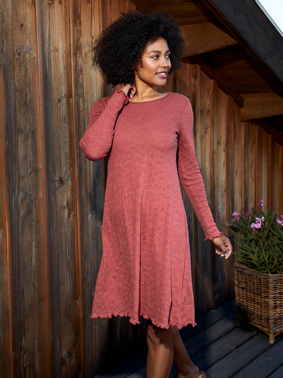 Dress jacquard organic cotton